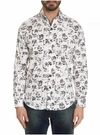 ROBERT GRAHAM MEN'S BARNES SPORT SHIRT IN WHITE SIZE: 4XL BY ROBERT GRAHAM