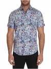 ROBERT GRAHAM MEN'S GREENE SHORT SLEEVE SHIRT IN SIZE: 4XL BY ROBERT GRAHAM