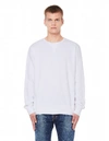 120% LINO WHITE LINEN & COTTON SWEATSHIRT,P0M70A7/WHT