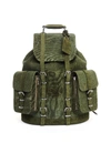 READYMADE DISTRESSED MILITARY COTTON BACKPACK,RE-CO-KH-00-00-79/GRN