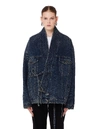 BALENCIAGA BALENCIAGA JUDO PADDED DENIM KIMONO JACKET,583429/6381