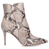 GIANVITO ROSSI ANKLE BOOTS EXOTIC LEVY 85 PYTHON LEATHER