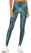 Onzie High Rise Legging In Blue. In Instinct