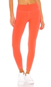 Splits59 Kinney High Waist Tight In Pink. In Neon Coral