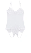 Only Hearts Whisper Sweet Nothings Coucou Bodysuit In White Lily