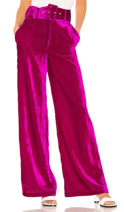 House Of Harlow 1960 X Revolve Mona Belted Trouser In Magenta