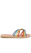 ANCIENT GREEK SANDALS ANCIENT GREEK SANDALS XANTHI 彩虹凉鞋 – 亮彩色,ANCR-WZ69
