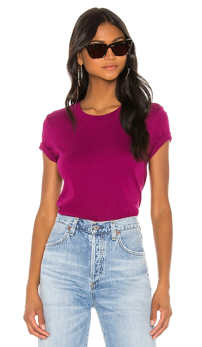 Enza Costa The Perfect Tee In Magenta