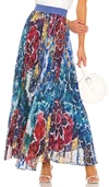 ALICE AND OLIVIA ALICE + OLIVIA SHANNON 打褶半身裙 – TIE DYE KALEIDOSCOPE,ALI-WQ153