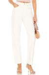 Agolde White 90s Pinch Waist High-rise Straight Jeans In Paper