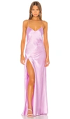 MICHELLE MASON Bias Gown With Slit,MASO-WD431