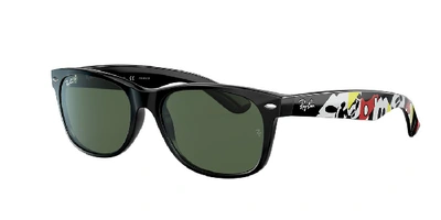 Ray Ban Ray-ban X Disney Polarized Sunglasses, New Wayfarer Rb2132 55 In Green