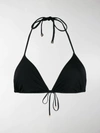 Dolce & Gabbana Padded Triangle Bikini Top In Black