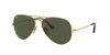 Ray Ban Aviator Metal Ii Sunglasses Gold Frame Green Lenses 58-14 In Green Classic G-15