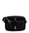 TOM FORD LEATHER T TWIST CAMERA BAG,14822015