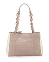 NANCY GONZALEZ MEDIUM CROCODILE SHOULDER BAG,PROD222720146