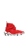 RED VALENTINO SNEAKERS IN RED CANVAS,10997582
