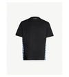 LANVIN CHECKED OVERSIZED COTTON-JERSEY T-SHIRT