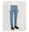 CANALI Regular-fit faded straight-leg jeans