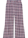 GUCCI CHECKED TWEED CULOTTE TROUSERS