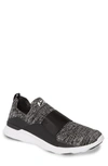 Apl Athletic Propulsion Labs Techloom Bliss Knit Running Shoe In Black/ White/ Melange