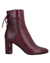 Dior Ankle Boot In Maroon