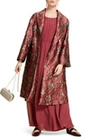 MARINA RINALDI TROUSSE BROCADE COAT,412304900000390