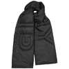 GIVENCHY Black quilted shell scarf