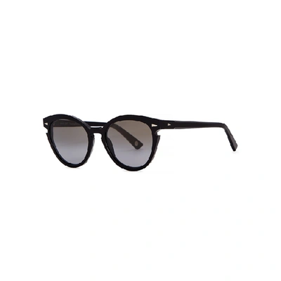 Ahlem Menilmontant Round-frame Sunglasses In Black