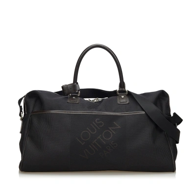 Pre-owned Louis Vuitton Black Damier Geant Albatross Duffel Bag