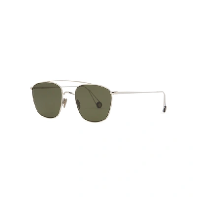 Ahlem Place De L'école Round-frame Sunglasses In Green