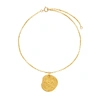 ALIGHIERI THE SCATTERED DECADE 24KT GOLD-PLATED ANKLET