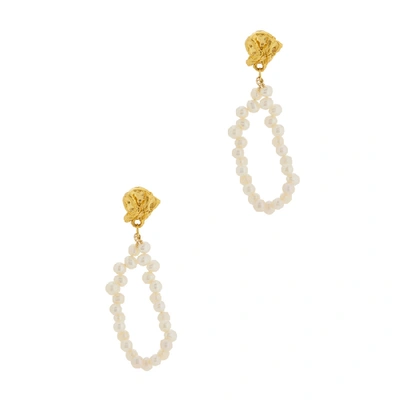 Alighieri Gold-plated Apollo's Story Pearl Drop Earrings