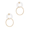 ANNIKA INEZ Glassy Torus 14kt gold-filled hoop earrings