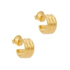 MISSOMA Ancien mini 18kt gold vermeil hoop earrings