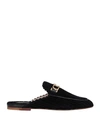 Tod's Woman Mules & Clogs Black Size 4.5 Textile Fibers, Leather In Black
