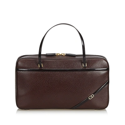 Dior Brown Handbag In Dark Brown