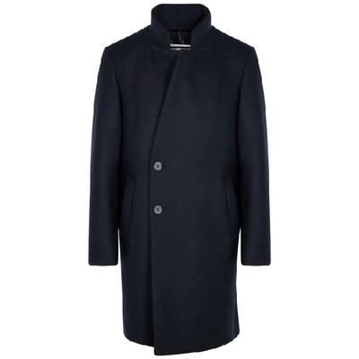 Wooyoungmi Wool And Cashmere Coat In Navy