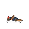 Burberry Lf Ronnie L Low Abmzo Sneakers In Blue / Khaki