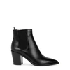 GIANVITO ROSSI ROMNEY 70 BLACK LEATHER ANKLE BOOTS