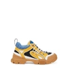 GUCCI Flashtrek yellow panelled sneakers