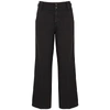 CURRENT ELLIOTT THE RELAXED BLACK COTTON-BLEND TROUSERS