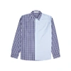 JW ANDERSON CHECKED PANELLED COTTON SHIRT