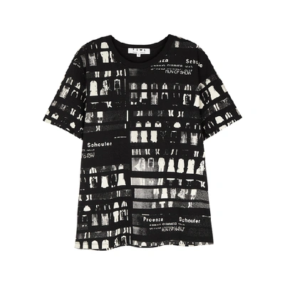 Proenza Schouler Black Printed Cotton T-shirt