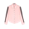 SERENA BUTE Serena light pink striped silk shirt