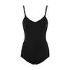 Live The Process Black Corset Leotard Bodysuit