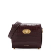 ALEXANDER MCQUEEN Box 21.5 burgundy leather shoulder bag