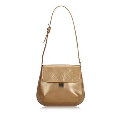 Louis Vuitton Brown Shoulder Bag In Beige