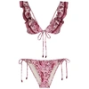 ZIMMERMANN Amara pink printed bikini