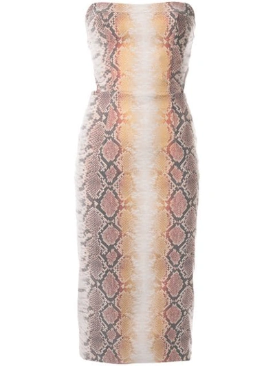 Manning Cartell Snakeskin-effect Dress In Multicolour